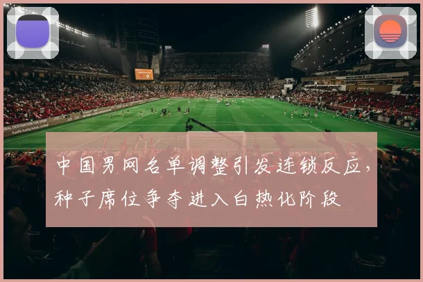 中国男网名单调整引发连锁反应，种子席位争夺进入白热化阶段
